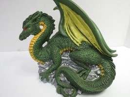 Hand Painted Hand Made Ceramic Dragon 10&quot;L x 8.5&quot;Tall Inscription On Bottom 1999 - £15.77 GBP