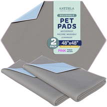 Katziela Washable Pee Pads, Waterproof Reusable Dog Pee Pads for Potty T... - £36.88 GBP