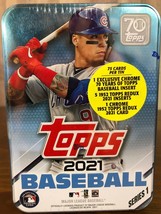 2021 Topps Series 1 Baseball Tin - Javier Baez - Brand New Factory Sealed - £21.81 GBP