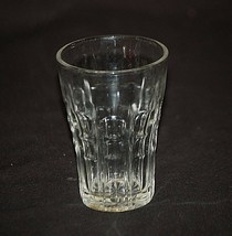 Old Vintage Swanky Swig Flared Clear Juice Glass w Dots &amp; Lines Designs MCM - £7.43 GBP