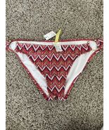 Gianni Bini Aztec Lines Bikini Bottom Swim Gold Metal Detail Size Medium m - $17.89 CAD