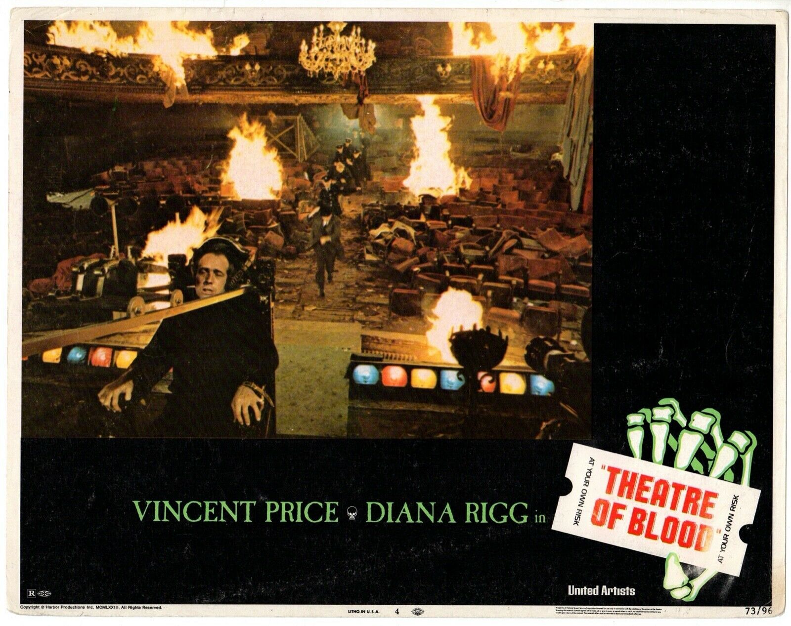 *THEATRE OF BLOOD (1973) Theatre Critic Dennis Price Faces Death as Poli... - $65.00