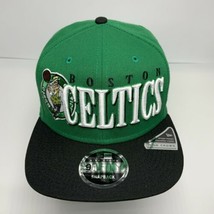 Men&#39;s New Era Cap NBA Boston Celtics Kelly Green | Black 9FIFTY Snapback... - £54.68 GBP