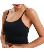 Women&#39;s Yoga Tank Tops Padded Sports Bra Workout Fitness Running, Size M... - £9.33 GBP