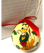 Disney Vintage PLUTO With Mickey Wreath Ball Christmas Ornament - $11.88