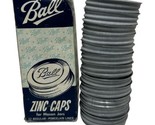 Vintage Ball Zinc Regular Mouth Canning Lids Box of 12 - £31.43 GBP