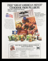 1985 Pillsbury Great American Menus Cookbook Circular Coupon Advertisement - £15.06 GBP
