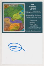 Darlene Signed Ad&amp;D Tsr D&amp;D Rpg Fantasy Art Post Card ~ The Geneva Cavern - £15.56 GBP