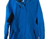 Port Authority Womens Blue Nylon Jacket  Size XL Zip Up Hooded Nylon Jacket - £13.47 GBP