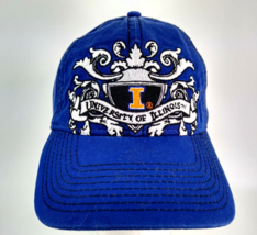 University of Illinois Blue Strap Back Hat Cap  NCAA NEW NWOT - £7.22 GBP