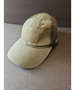 Highland Tactical Hat Cap Olive Green US Flag Mesh Logo Fitted OSFM - $187.60 MXN