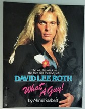 VAN HALEN DAVID LEE ROTH WHAT A GUY USED 1986 PAPERBACK BOOK BY MIMI KAS... - $38.00