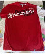 Husqvarna Racing Team Men&#39;s Short Sleeve Team T-Shirt Large Red Motorcyc... - $34.99