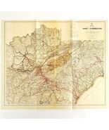 Map Cumberland Army Civil War Reproduction 2004 21 x 18&quot; Military Histor... - $41.99 CAD