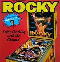 Rocky III Pinball Flyer Original Sylvester Stallone Boxing Vintage 1982 Boxing - £27.77 GBP