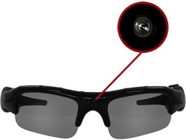 GLASSES WITH HIDDEN VIDEO CAMERA | HD PHOTO AUDIO LENSES RECORDING SPORTS - £33.73 GBP