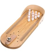 Desktop Mini Bowling Game Set Family Fun Gift Kids Adults Children Activ... - $18.80