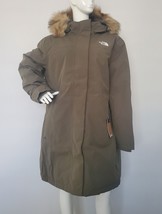 THE NORTH FACE WOMEN ARCTIC PARKA DOWN WINTER JACKET NEW TAUPE GREEN siz... - $149.88