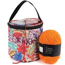 Yarn Storage Mini Yarn Bag For Crocheting With Holes, Empty Yarn Drum Kn... - $21.99