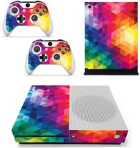 Triangle-Shaped Fottcz Vinyl Skin For Xbox One Slim Console And Controllers - $29.94
