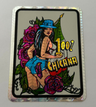 VINTAGE CHICANO LOWRIDER STICKER &quot;100% Chicana&quot; - $7.66