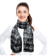 CBC CROWN Fashion Scarf Piano Theme Lightweight, Silk-Feeling, Made In K... - $9.99