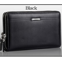 Men Wallets with Coin Pocket Long Zipper Coin Purse for Men Business Male Wallet - £80.01 GBP