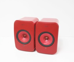 KEF LSX II Wireless Bookshelf Speakers (Pair) - Lava Red image 2