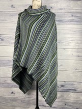 Big Buddha Cowl Neck Poncho Sweater Womens One Size Knit Asymmetric Mult... - £12.74 GBP