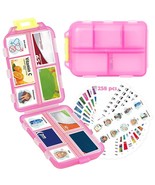 WUSUTE 2 Pcs Pill Organizer with Medicine Labels, Travel Pill Box Daily ... - €8,48 EUR