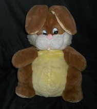 Big Vintage 1979 Daekor Potbelly Brown Bunny Rabbit Stuffed Animal Plush Toy - £52.39 GBP