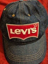 Levi’s Red Logo/Tag Batwing Adjustable Baseball Cap Hat 8/20 Cotton (rc1) - £12.62 GBP