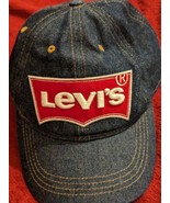 Levi’s Red Logo/Tag Batwing Adjustable Baseball Cap Hat 8/20 Cotton (rc1) - £12.45 GBP