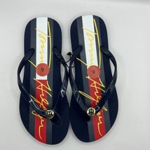 TOMMY HILFIGER AUTHENTIC WOMEN&#39;S THONG FLIP FLOPS SANDALS SIZE 6 - £19.61 GBP