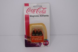 Vintage 1997 Coca-Cola Magnet 6 Pack Coke Bottles in Carrying Case - $10.88