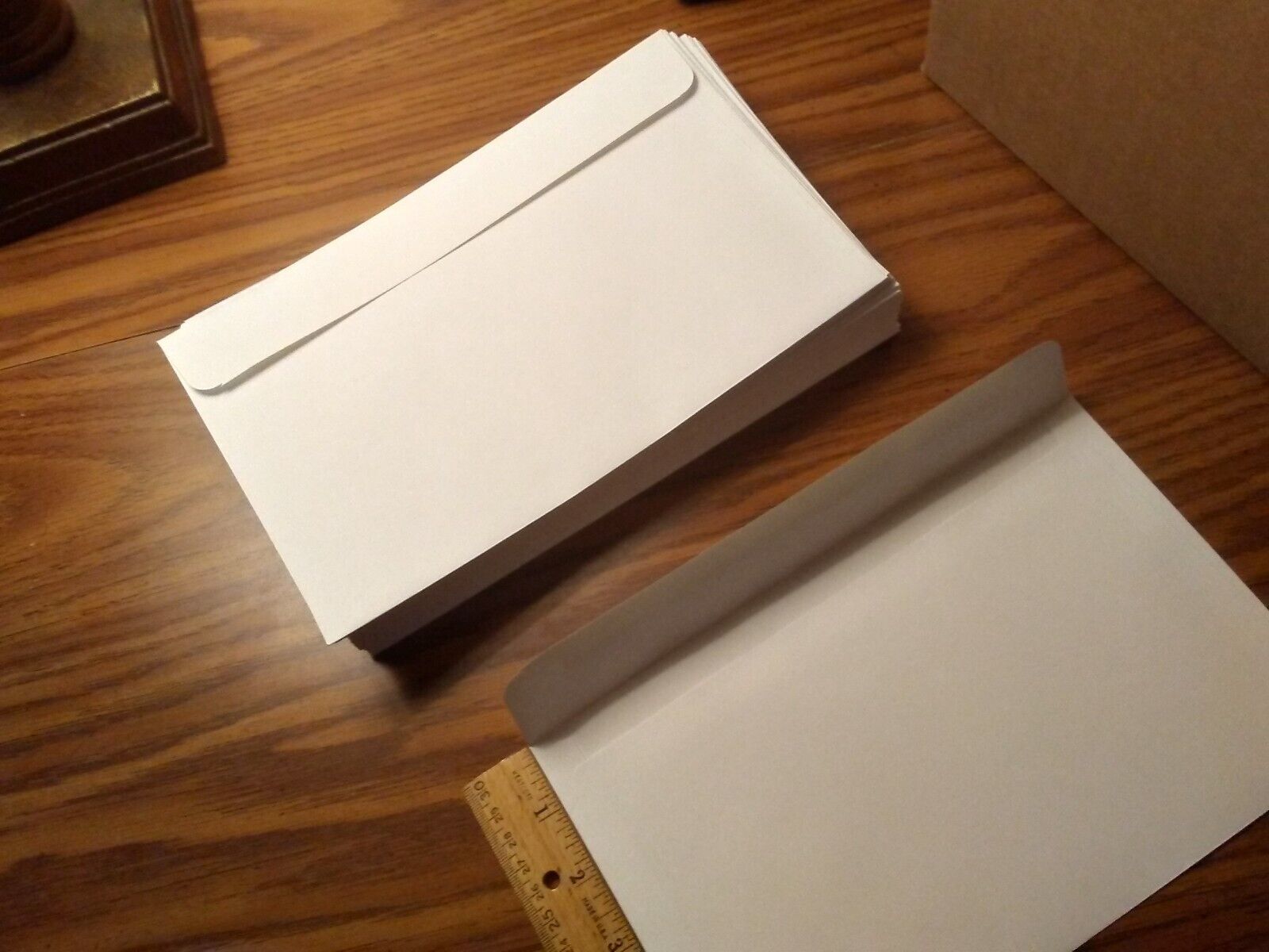 white booklet envelopes gummed 6 x 9.5 inch  box of 500