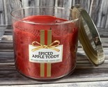 Bath &amp; Body Works BBW 14.5 oz Scented 3-Wick Candle - Spiced Apple Toddy - £11.41 GBP