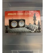 Wind-Up Analog Chess Clock – Dual Mechanical Timer, Battery-Free, Black - $1,089.03 MXN