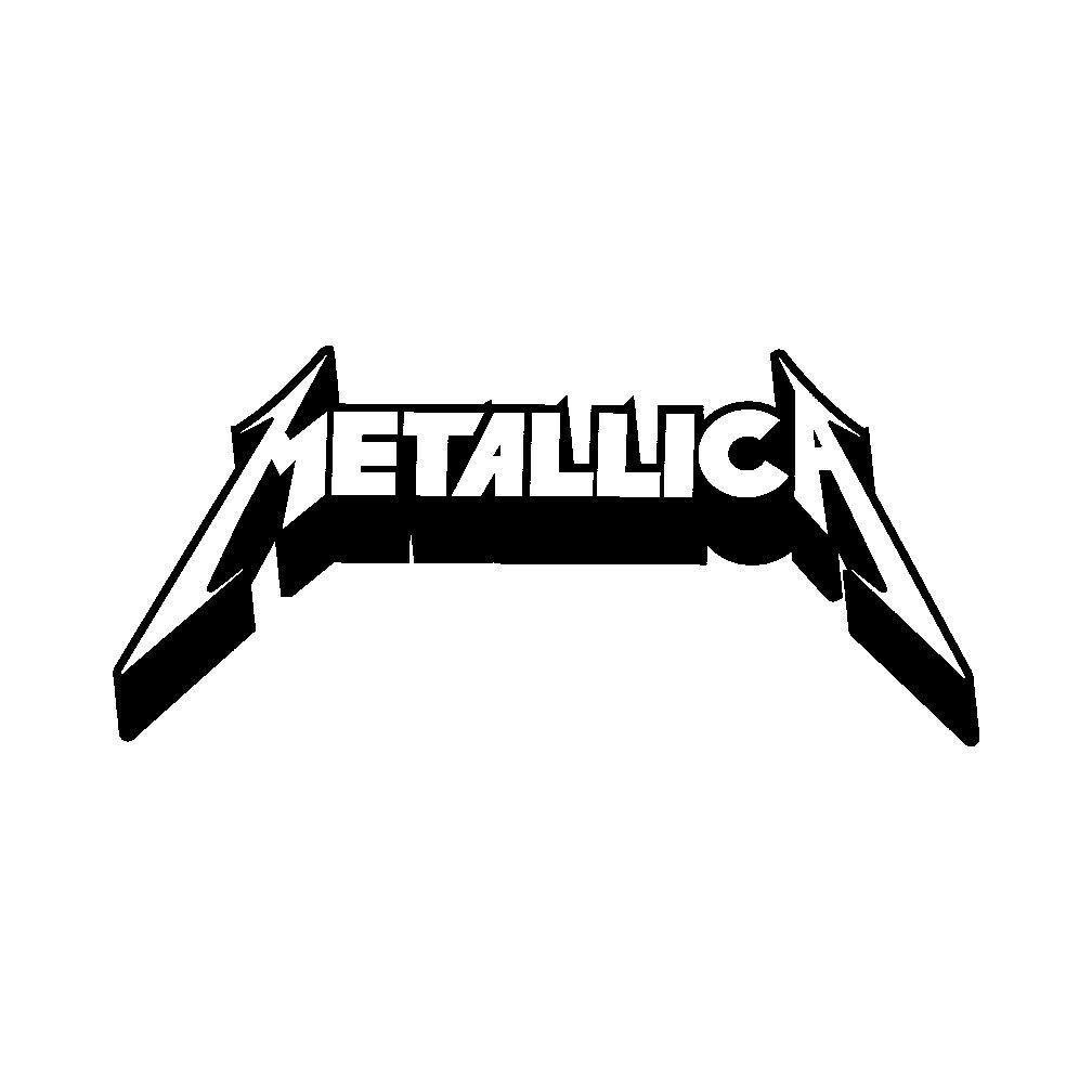 2x Metallica Logo Vinyl Decal Sticker Different colors & size for Cars/Bike