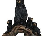 Ebros Large Rustic Forest Protective Mother Black Bear With 3 Bear Cubs ... - $79.95