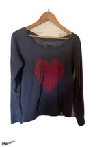 Vans Women Gray Sweatshirt Small Heart Map Of New York. Valentine’s Heartbreaker - $13.98