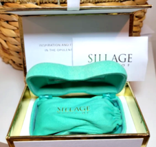 House Of Sillage Whispers Of Guidance Bow Lipstick Case Mint Green Crystal Boxed - £193.58 GBP