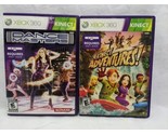 Lot Of (2) Xbox 360 Kinect Video Games Dance Masters And Adventures - £19.02 GBP