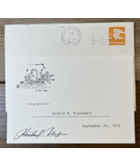 1978 President Richard Nixon Signed Autograph Card w Envelope No COA - £216.39 GBP