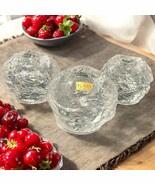 KOSTA BODA Crystal Art Glass Snowball Votive Candle Tea Light Holder Ann... - $85.58 CAD