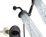 Black Dual-Function Shower Faucet Set With Valve Bathroom High Pressure ... - $100.92