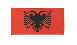 Albania Flag Beach Towel Swimming Pool Towels  Summer Holiday Towels  Gym Towel - £18.32 GBP+