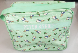 Enfamil 12&quot; x 10&quot; Peter Rabbit Green Vinyl Baby Diaper Bottle Bag Children&#39;s - £11.89 GBP