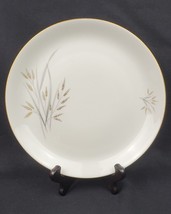Porsgrund Norway Wheat Salad Plate 8.25&quot; White Gold Silver Handpainted P... - £21.59 GBP