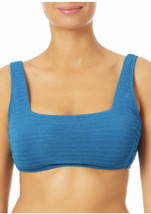 Womens Blue Time and Tru Square Neck Bikini Top size S (4/6) - £9.03 GBP